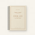 Northwing Crew Log daily flight planner for cabin crew, cream Vellum cover with copper details